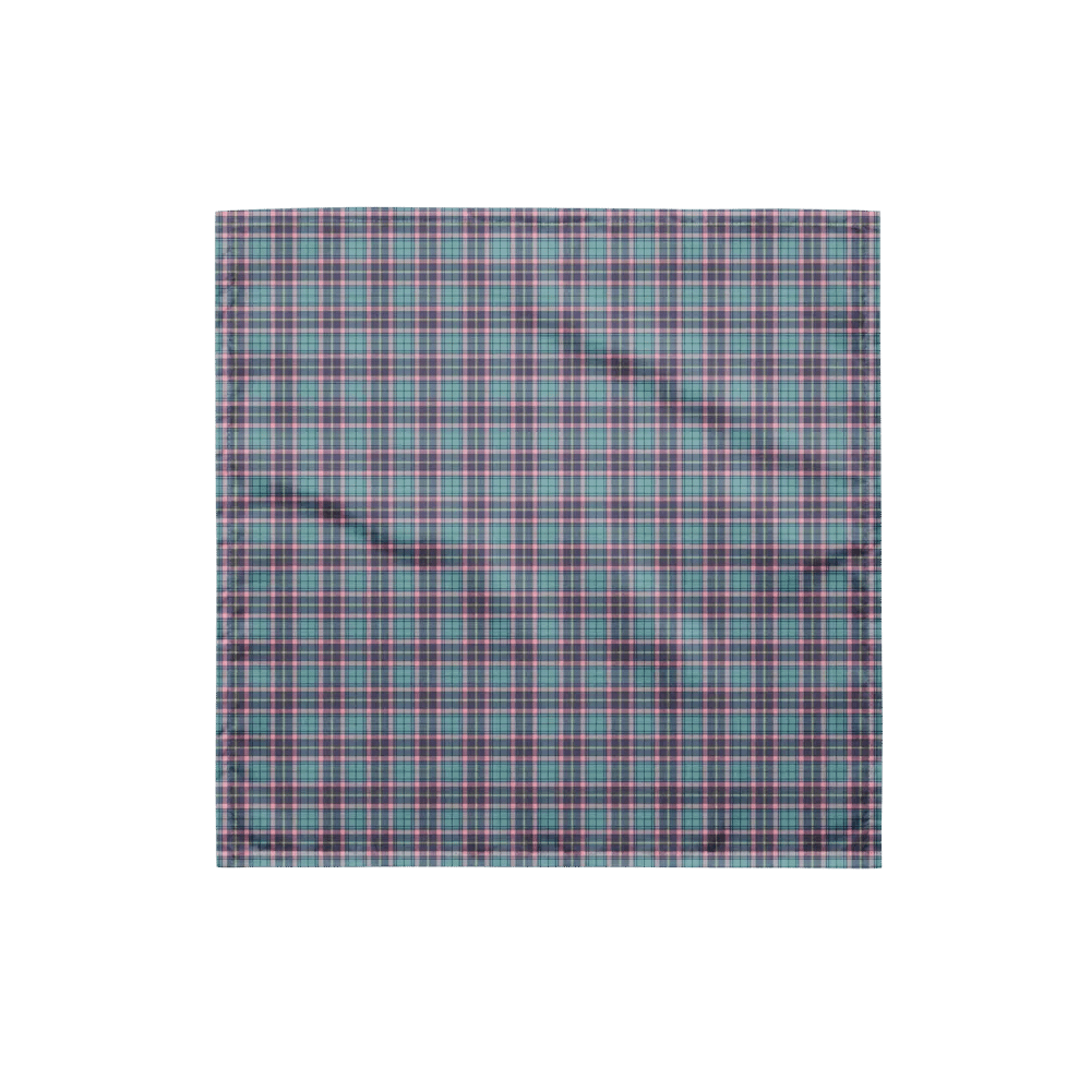 Light Green, Lavender, and Pink Plaid Bandana product image (4)