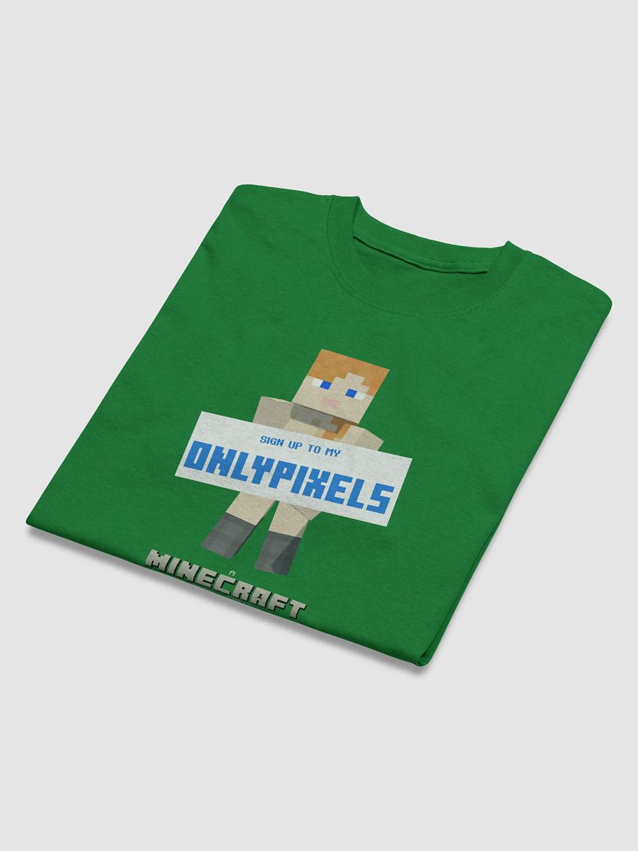 Only Pixels (a Minecraft P*rn Parody) Tee (green) product image (5)