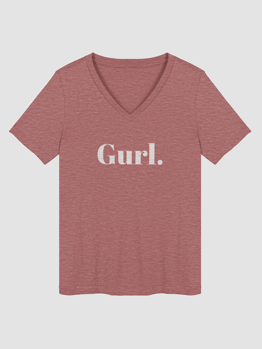 Gurl Relaxed V-Neck Tee - White product image (1)
