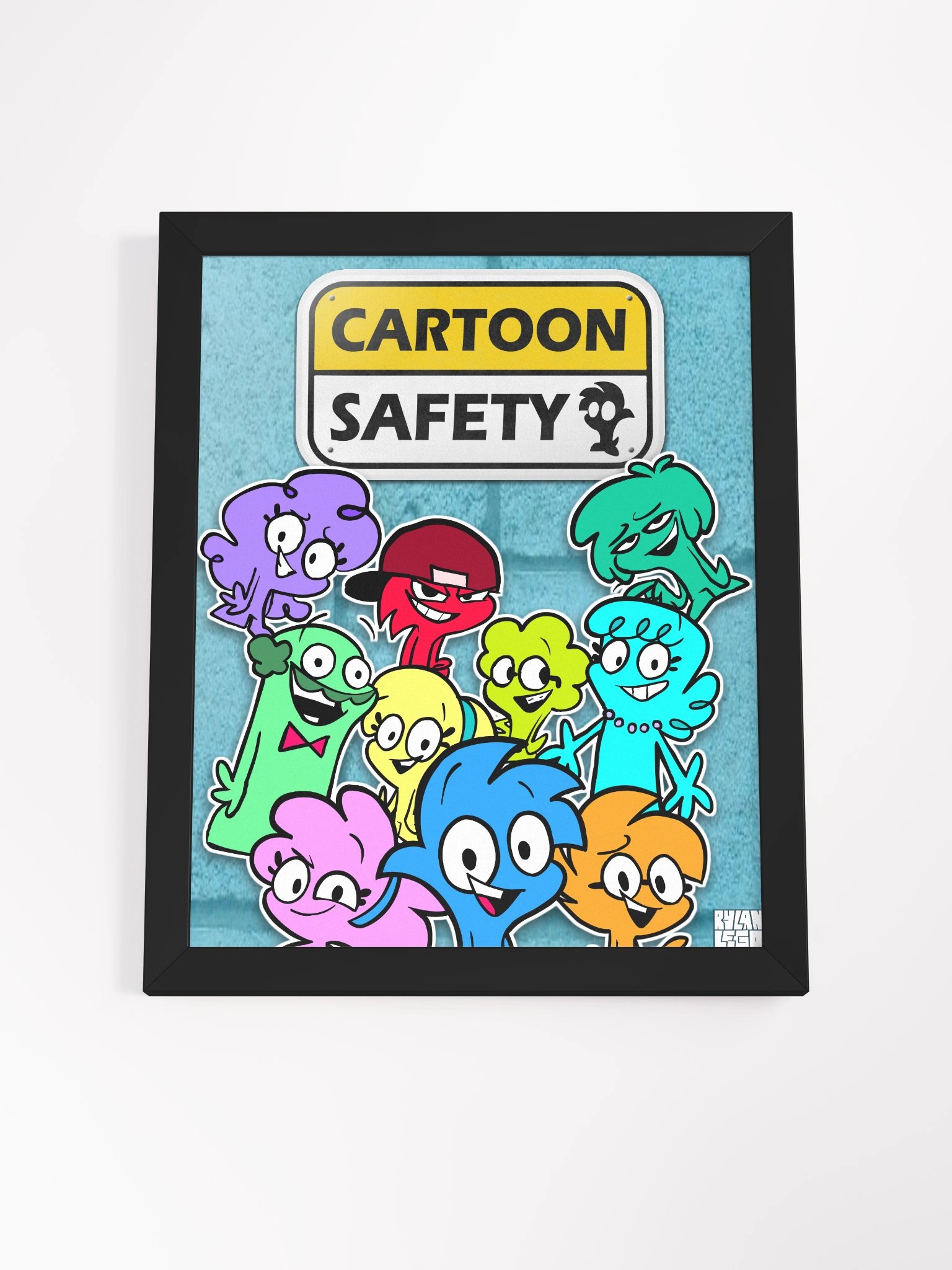 Cartoon Safety Framed Poster product image (4)