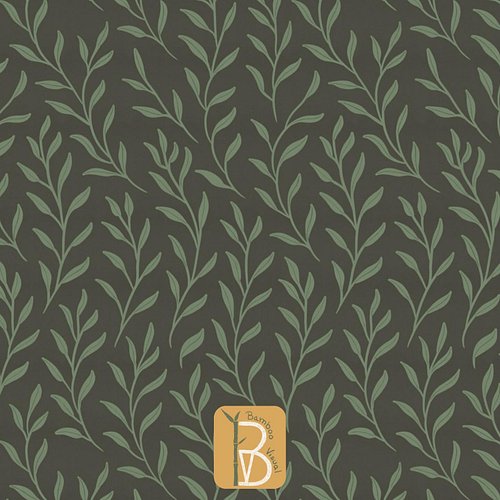 Botanical design of stylized leaves in washed greens and soft charcoal, available in my Spoonflower shop.

#spoonflower #spoo...