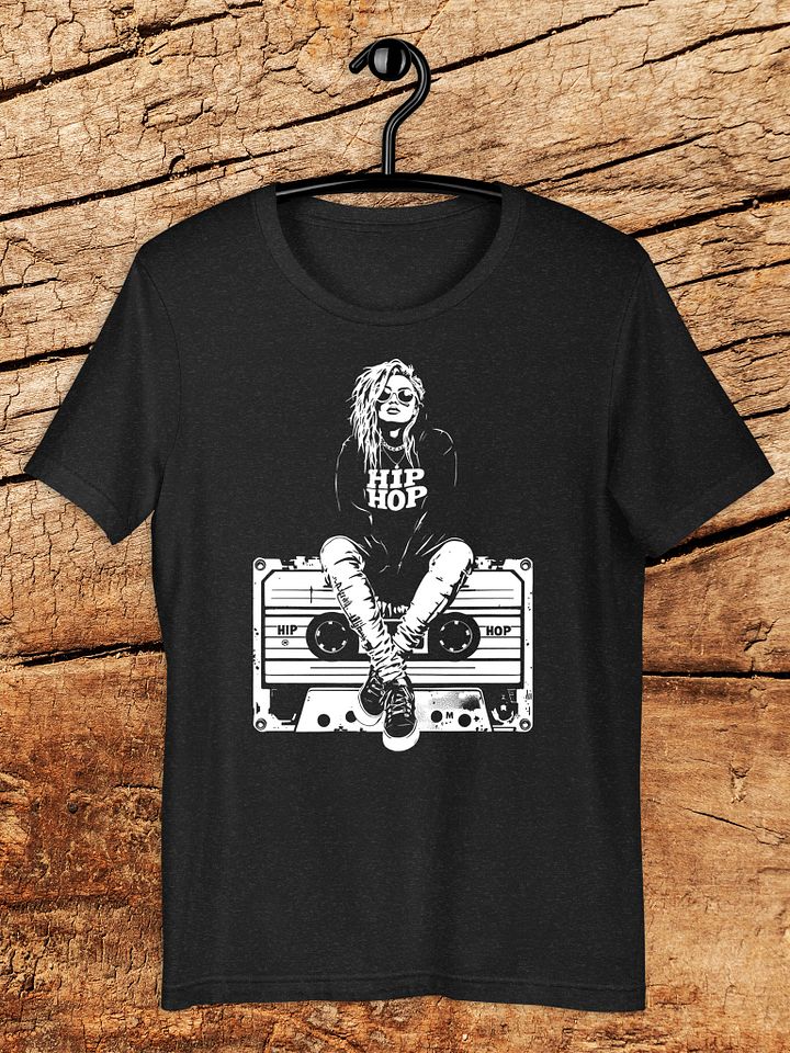 Hip Hop Girl Cassette Graphic T-Shirt - Retro Urban Tee product image (1)