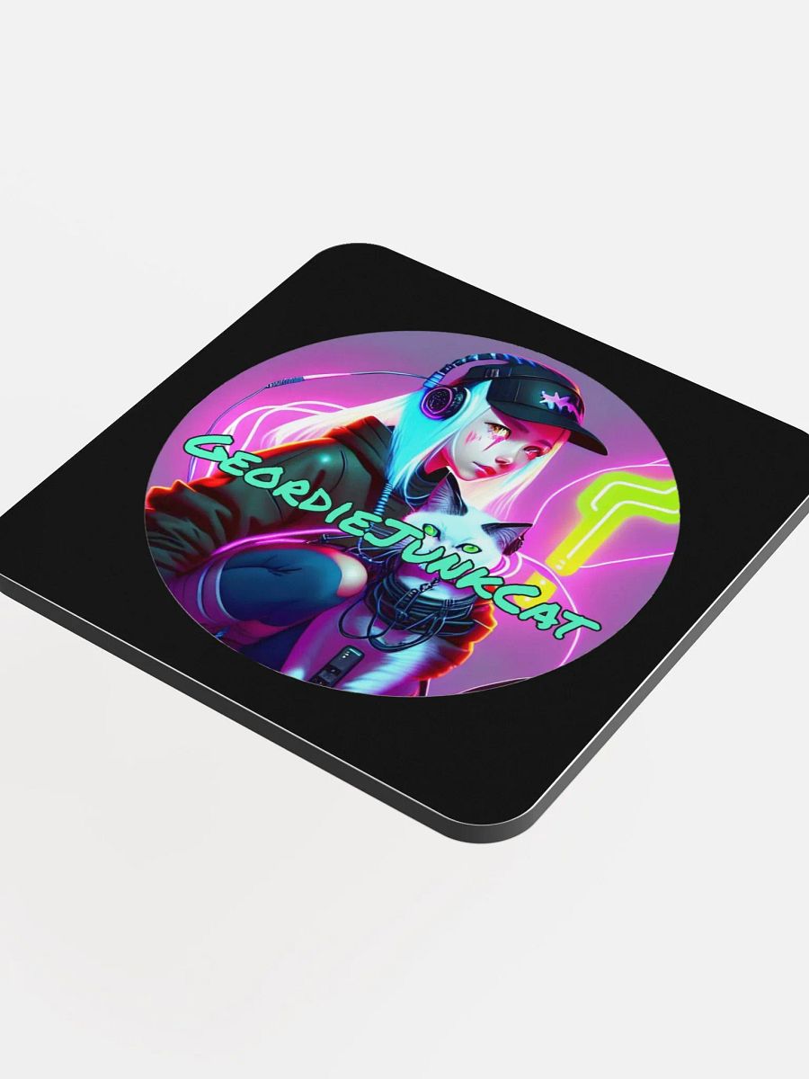 NEON TWO Drink Coaster (3.74″x 3.74″, US and EU Shipping) product image (4)