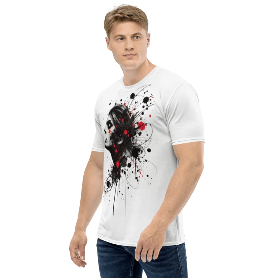 Ink Splatter Profile All-Over T-Shirt product image (3)