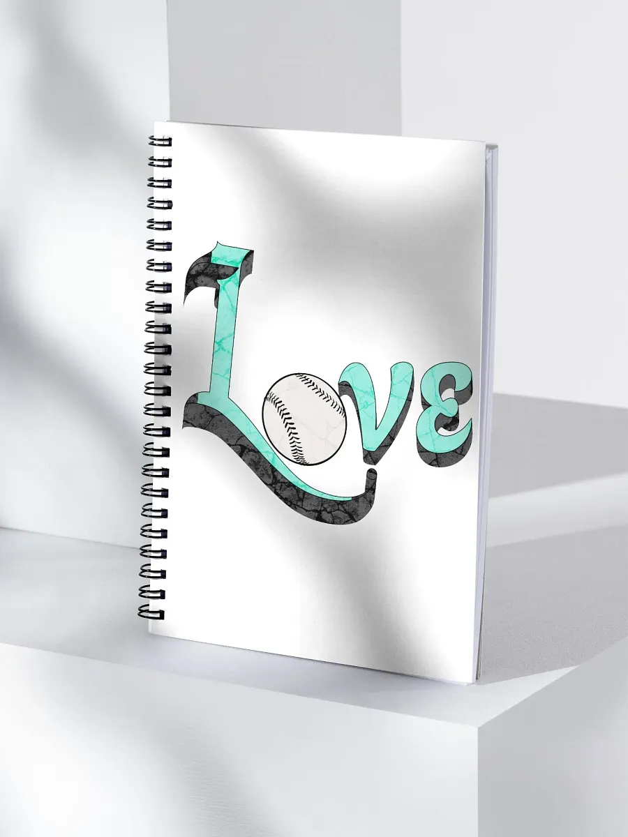 Love Baseball Spiral Notebook product image (3)