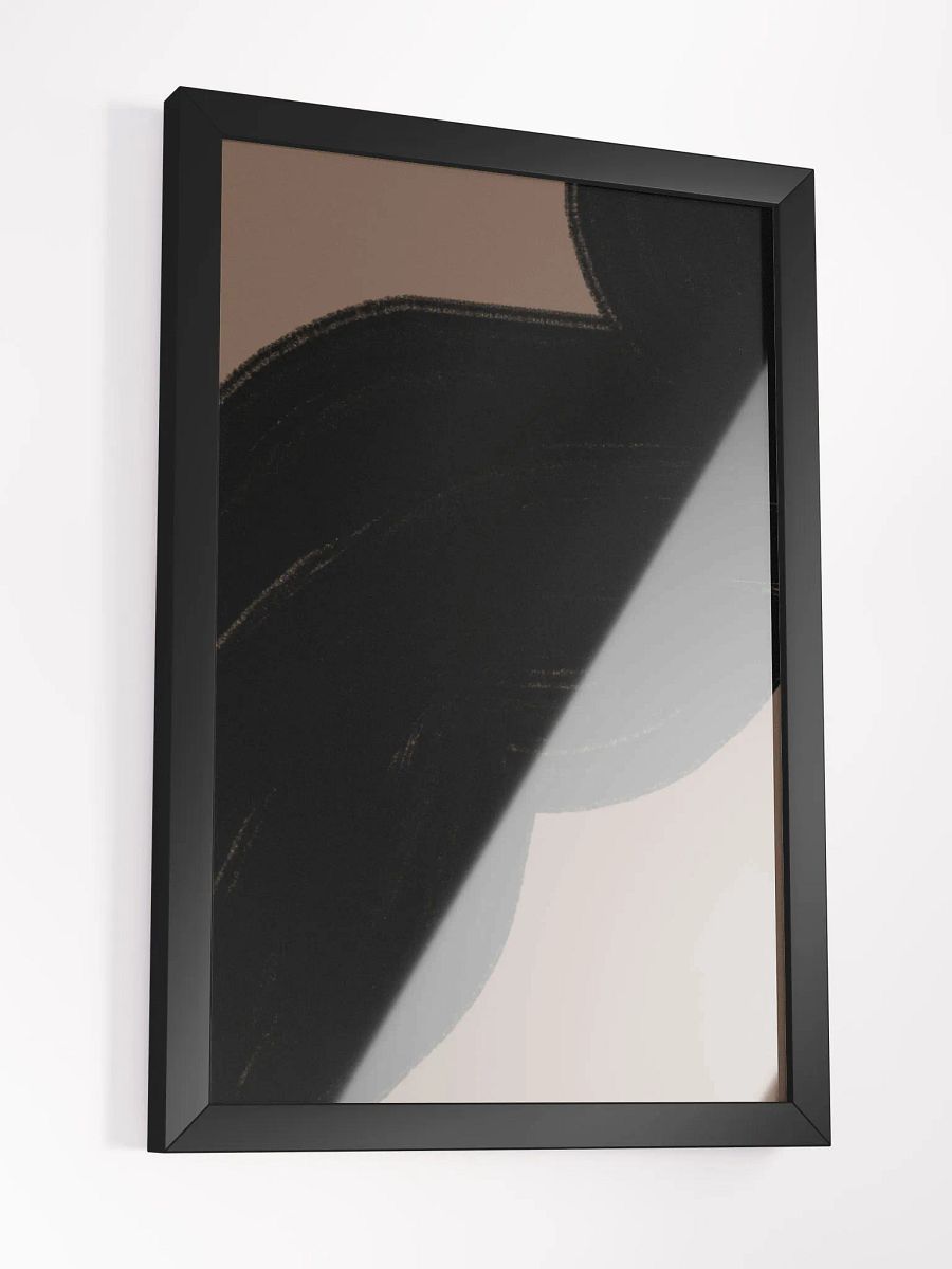 Interwoven Shadow Framed Matte Poster | Abstract Geometric Wall Art | Modern Minimalist Décor for Contemporary Spaces product image (2)