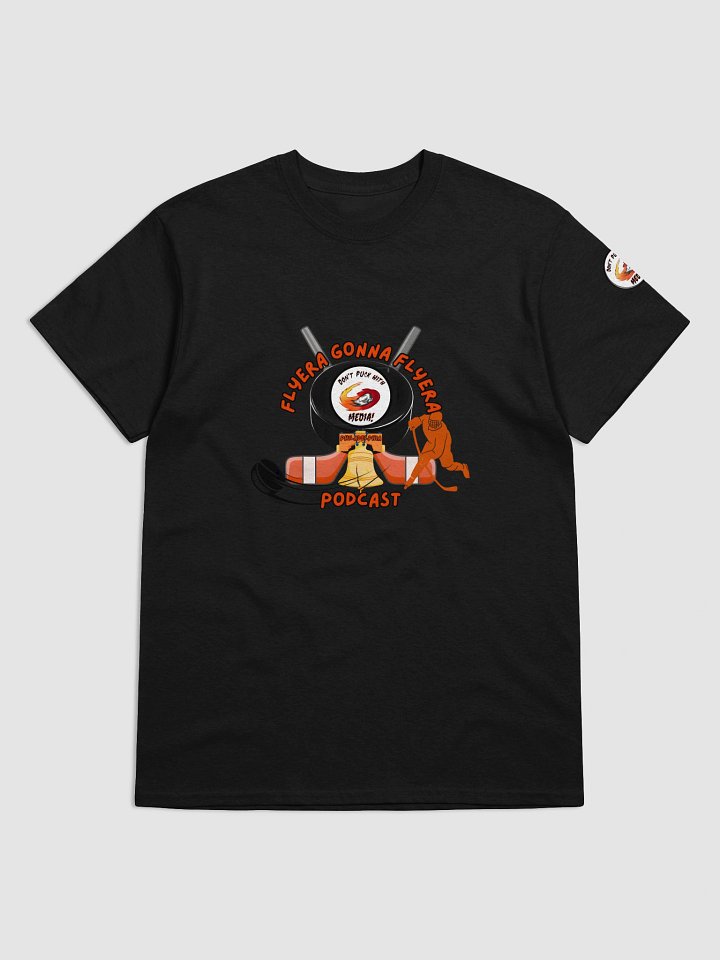 Flyera Gonna Flyera Podcast T with sleeve logo product image (1)