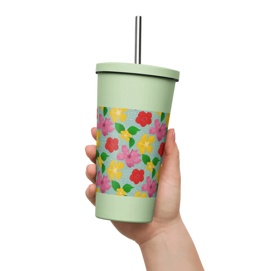 Hibiscus Flower Pattern Tumbler product image (11)