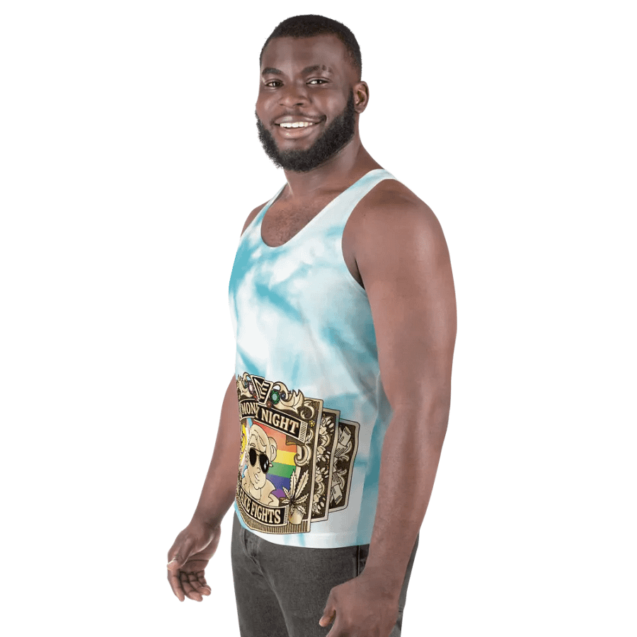 MNFF Championship belt Blue Tie Dye 