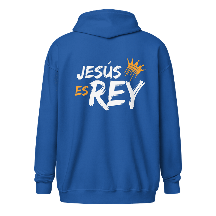 Sudadera Unisex con Capucha y Cremallera | Jesús es Rey product image (1)