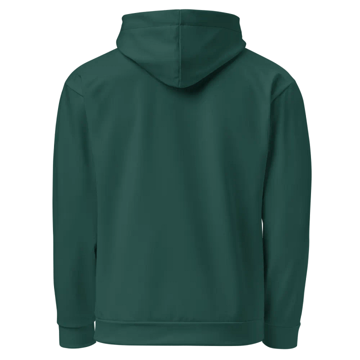 Plain Dark Green Soft Summer Unisex Recycled Polyester Heavyweight Premium Hoodie by Treasure Pie product image (2)