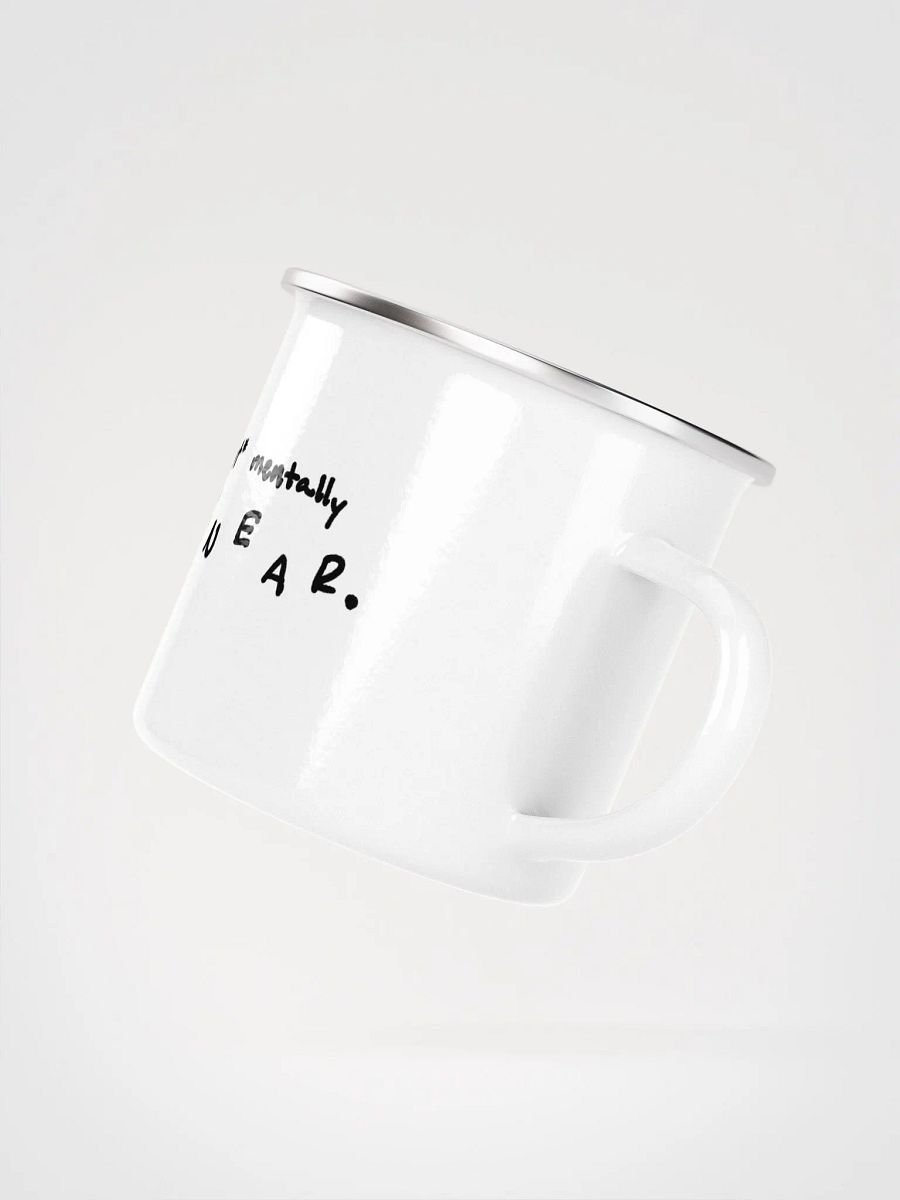 *not* mentally linear Enamel Mug product image (2)