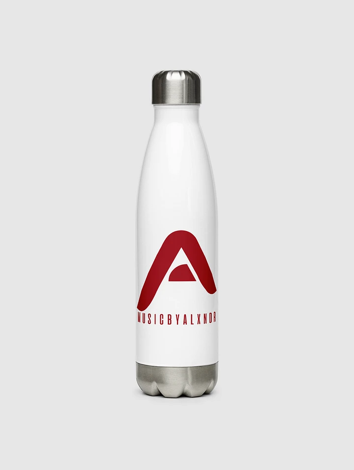 MusicByALXNDR Original Stainless Steel Water Bottle (Red) product image (1)
