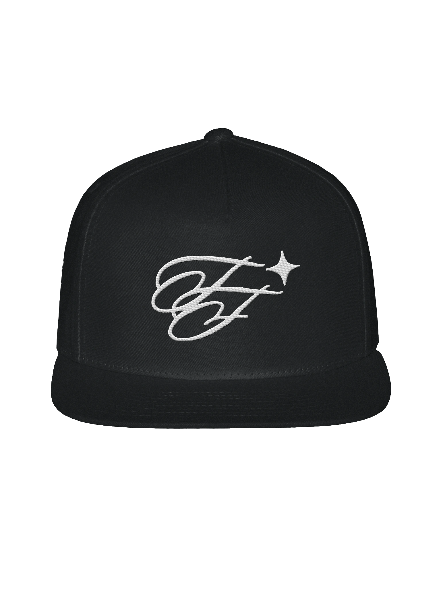F&F Flat Snapback Cap (WHT) product image (1)