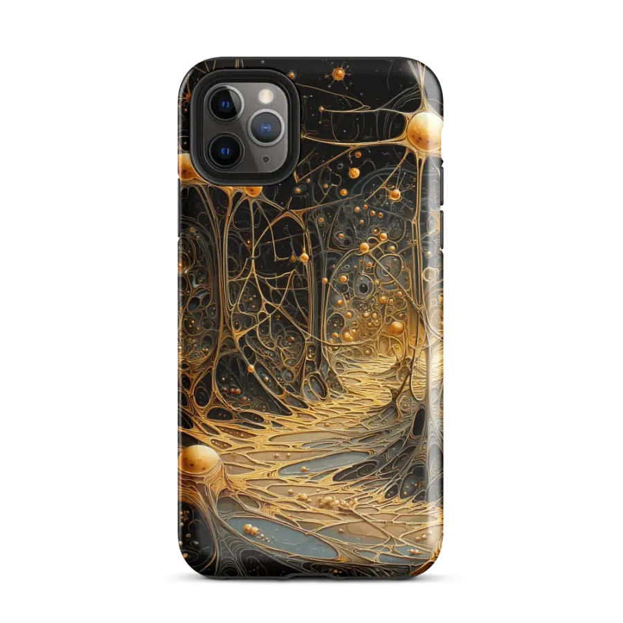 Golden Synapse iPhone® Tough Case product image (2)