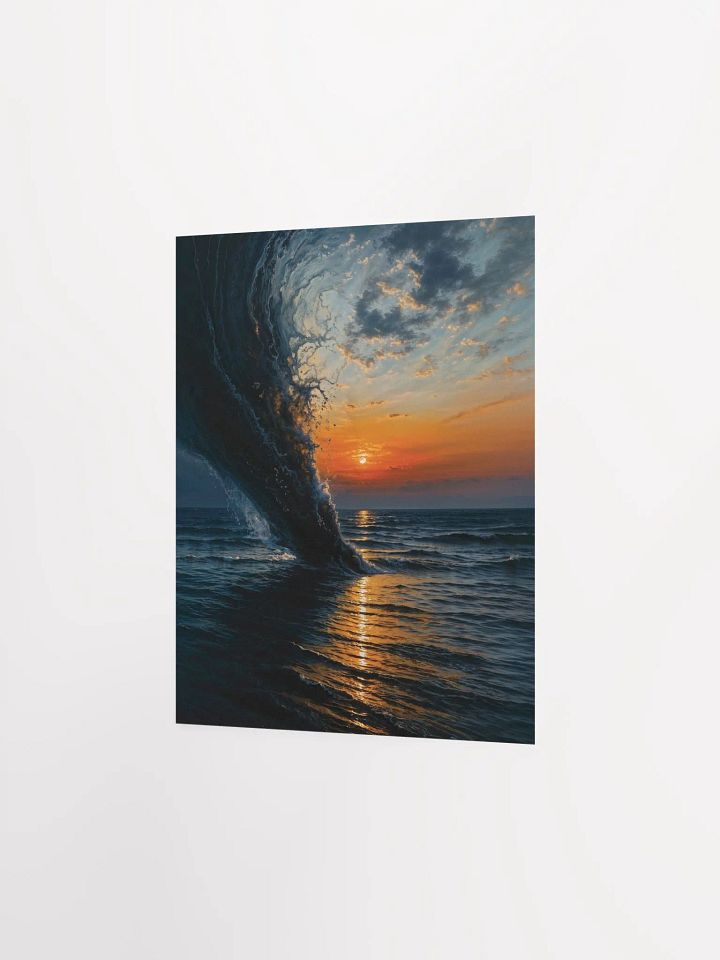 Golden Wave Sunset Poster product image (19)