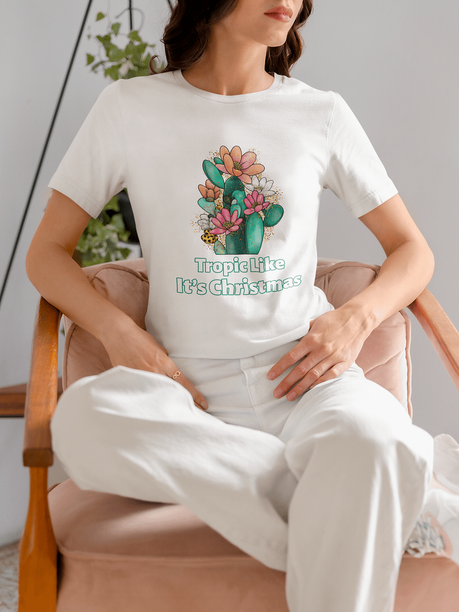 Tropic Like It's Christmas Cacti T-Shirt product image (14)