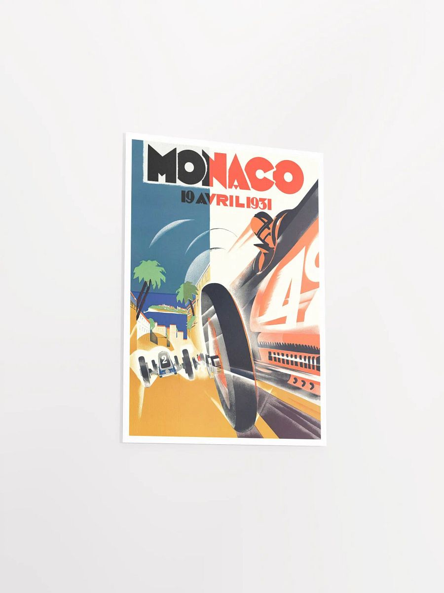 Monaco Vintage F1 Grand Prix, 1931 poster — Vintage Formula 1 poster, Monaco Grand Prix poster, retro travel poster, retro travel art product image (8)