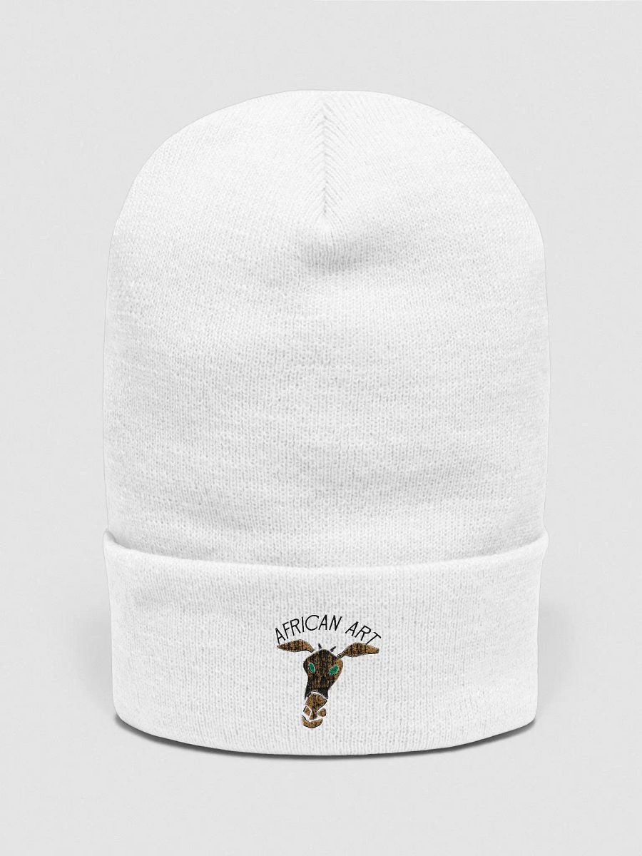 Rustic Bull Head Embroidered Beanie product image (1)