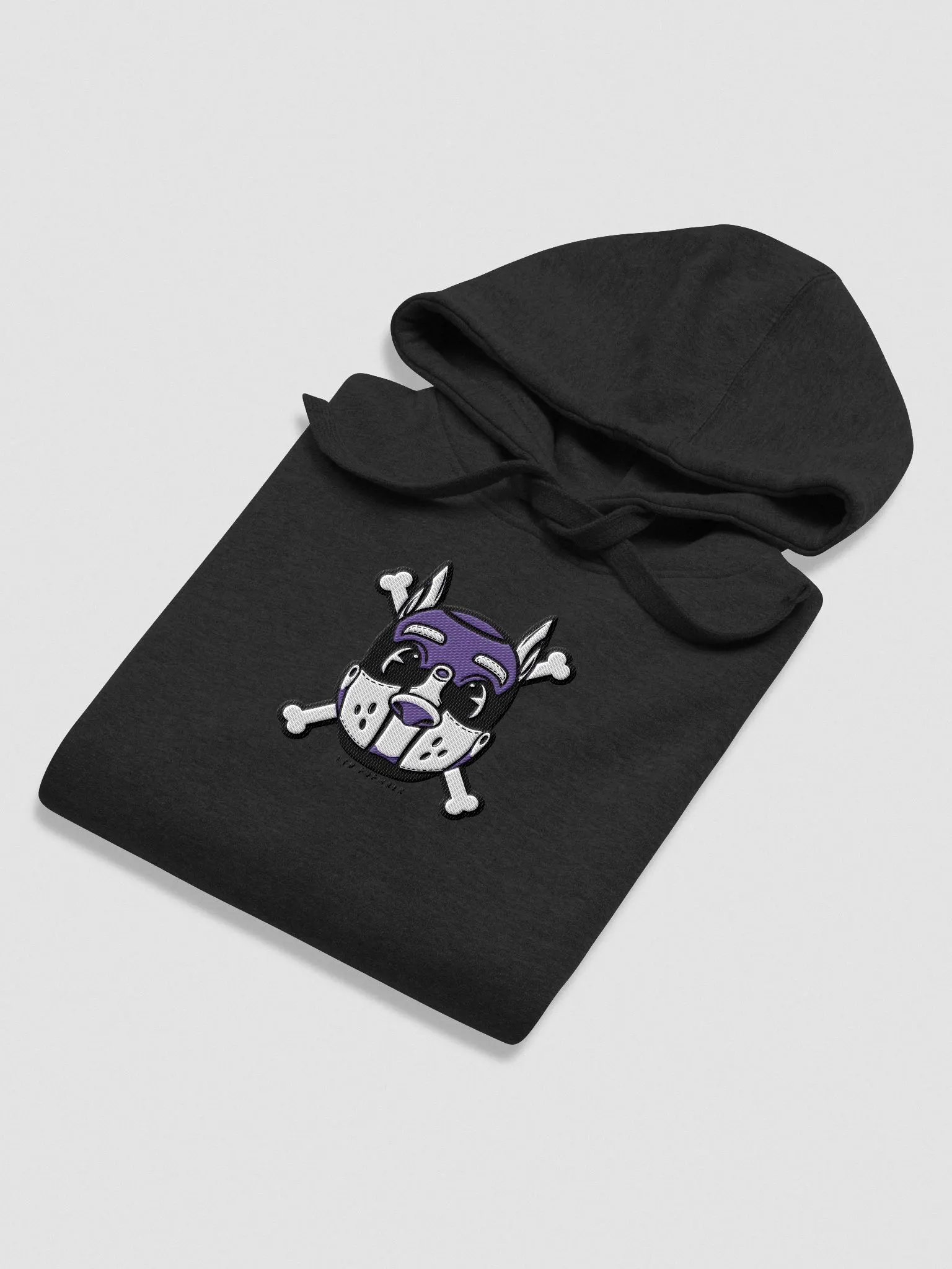 Rubberhose Pup 'n Bone - PURPLE - Embroidered Hoodie product image (4)