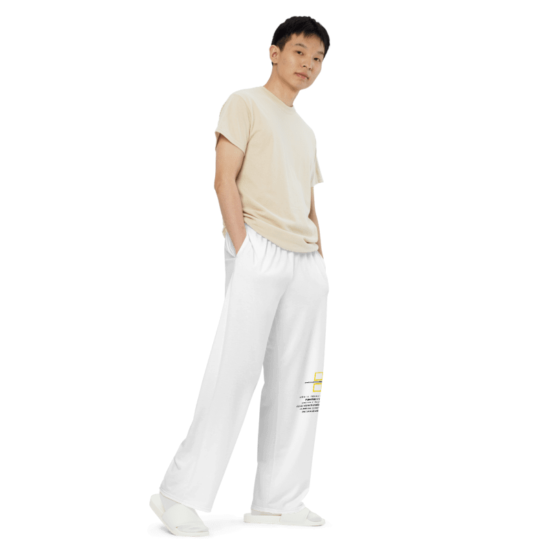 symmetry Cozy Pants - yellow line product image (1)