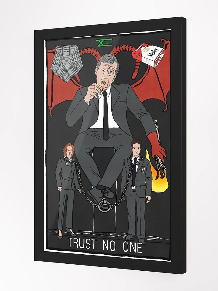 The Cigarette Smoking Man Devil Tarot Card Framed Print product image (2)