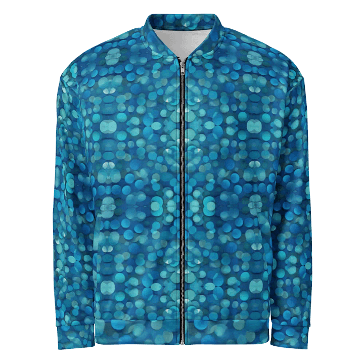 Blue Mosaic Dreams Bomber Jacket product image (1)