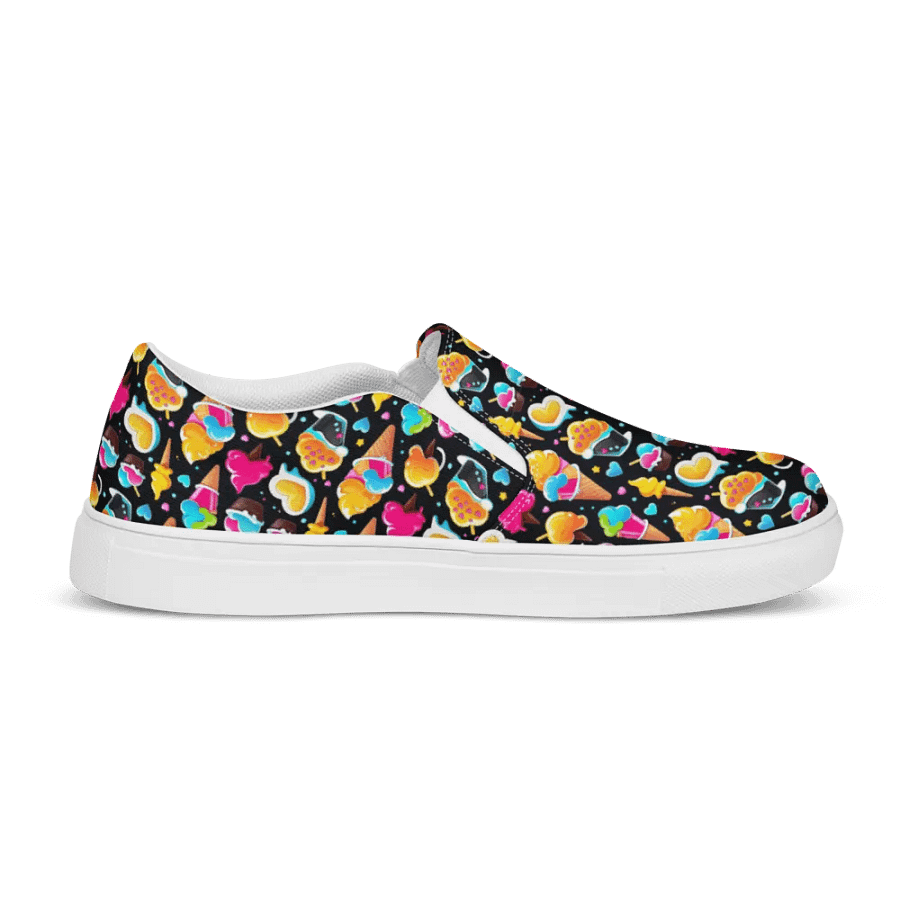Ice Cream Pattern All Over Print Slip On Shoes product image (11)