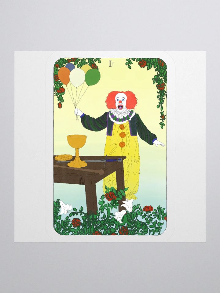 Original Pennywise Magician Tarot Card Sticker product image (1)