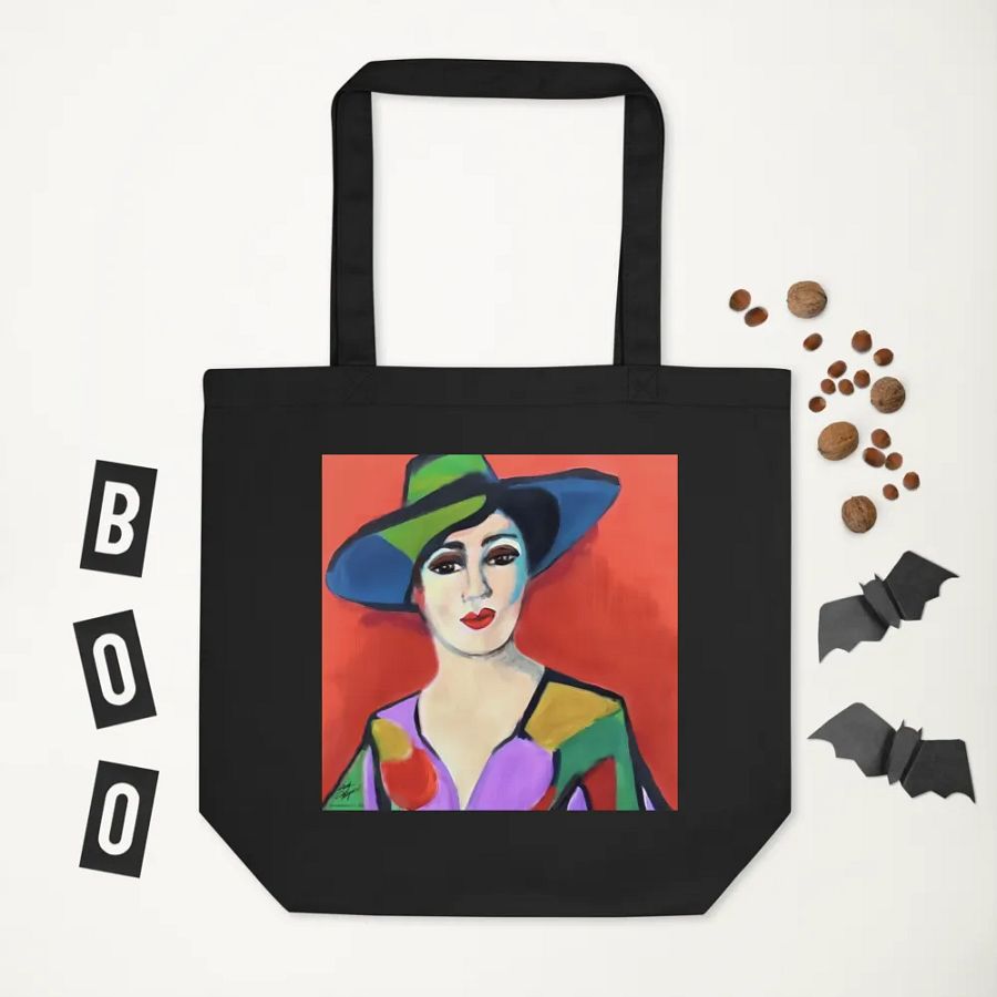 Donna with Hat Eco-Friendly Tote Bag product image (5)