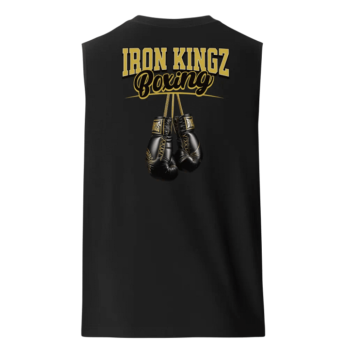 Adult Iron Kingz Boxing Black Muscle Tee product image (2)
