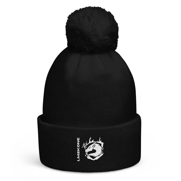Pixelated Emoji Pom-Pom Beanie product image (2)