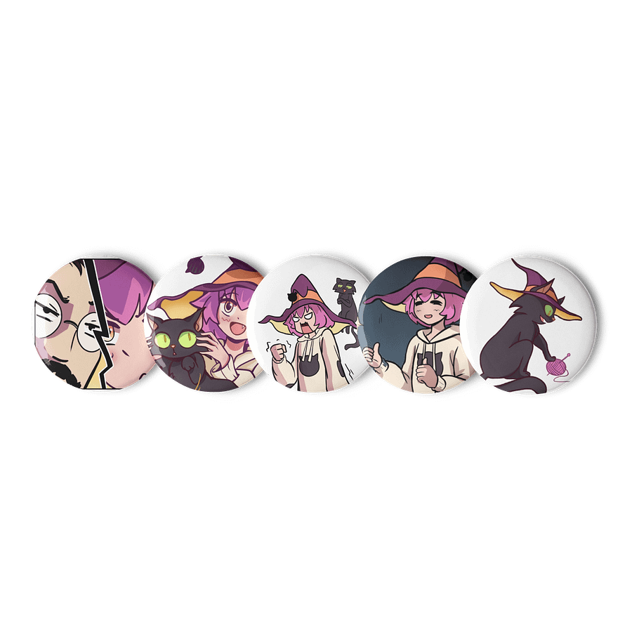 Wand For Hire - Pin Buttons Set product image (1)