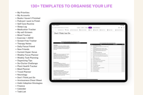 Onenote Adhd Planner Digital product image (2)