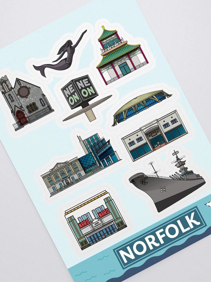 Norfolk Virginia Sticker Sheet product image (2)