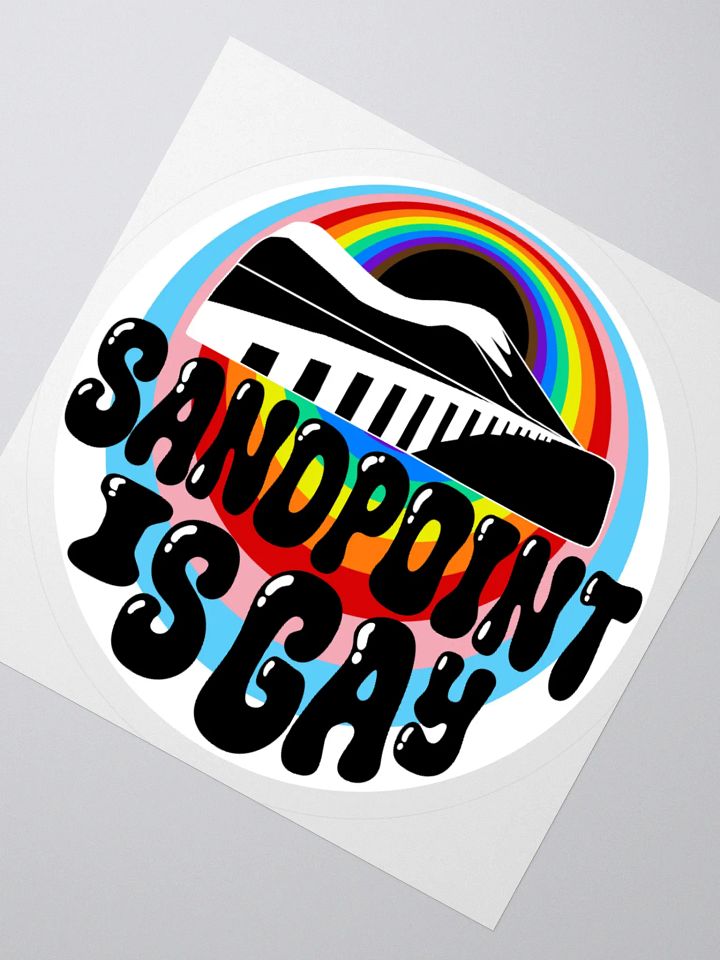 "SANDPOINT IS GAY" city sticker product image (2)