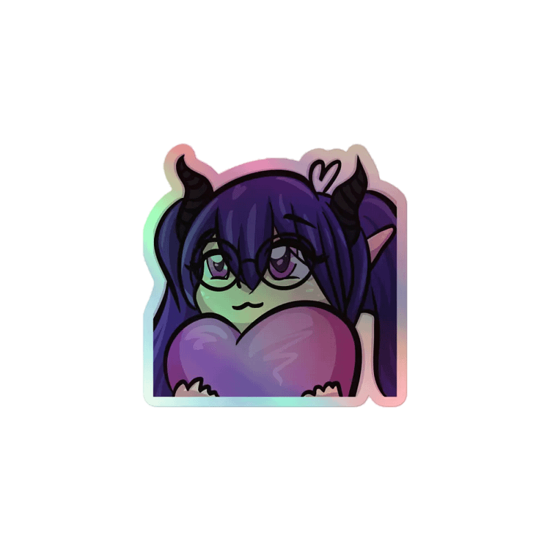 Sleepy heart emote sticker!