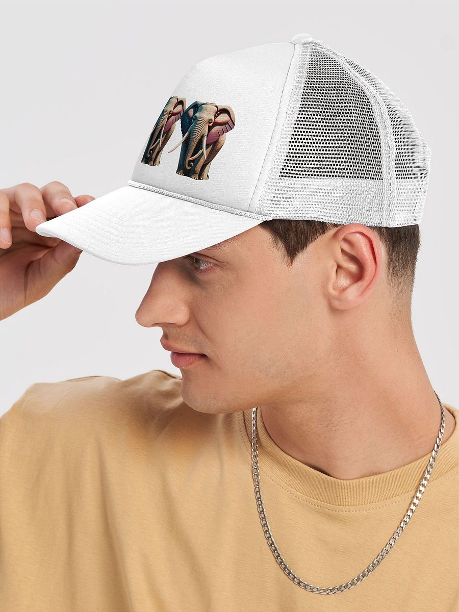 Wise Up: Valucap VC700 Trucker Hat Features Powerful Elephant product image (39)