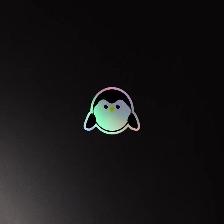 OfPingu,s holographic sticker product image (2)
