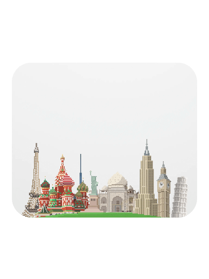 Pixelated Wonders Mouse Pad (light) product image (1)
