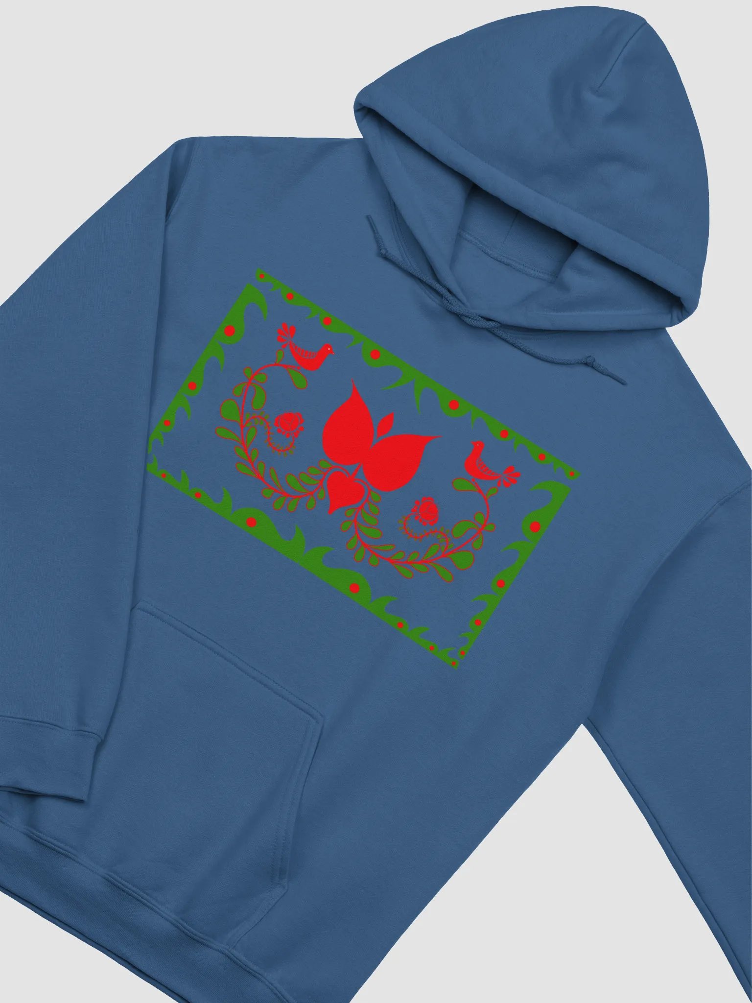 Hungarian Folk-Inspired Blues Hoodie product image (3)