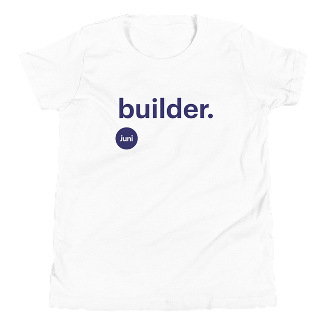 Builder T-Shirt, White (Youth) product image (1)
