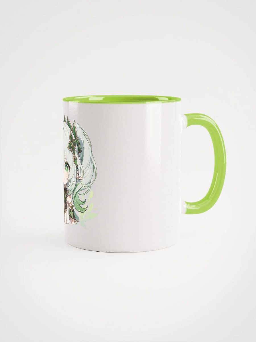 Nahida Genshin Impact Ceramic Mug – Green Handle & Interior product image (2)