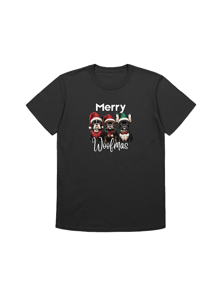 Merry Christmas Frenchies Unisex T-Shirt product image (7)