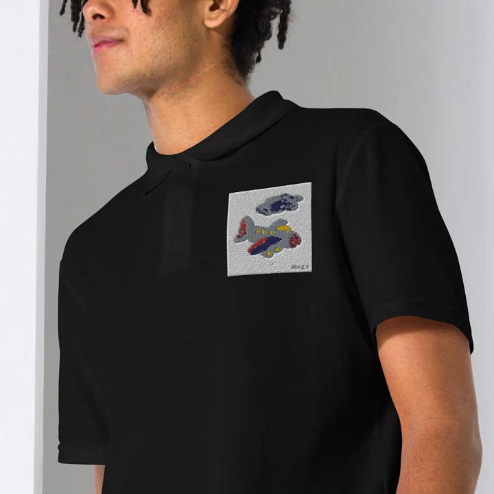 Kid Airplane (Gildan Unisex Pique Polo Shirt) product image (1)