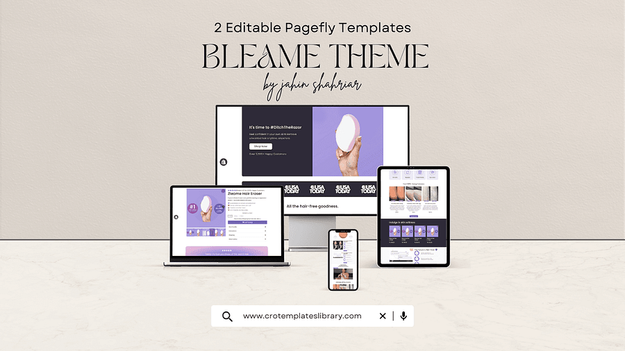 Bleame Shopify Theme 👉 Editable Pagefly Templates product image (1)