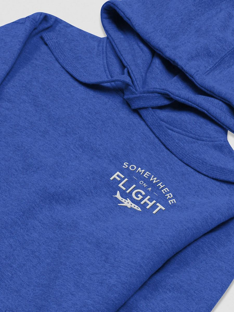 Somewhere on a Flight Premium Embroidered Hoodie product image (34)