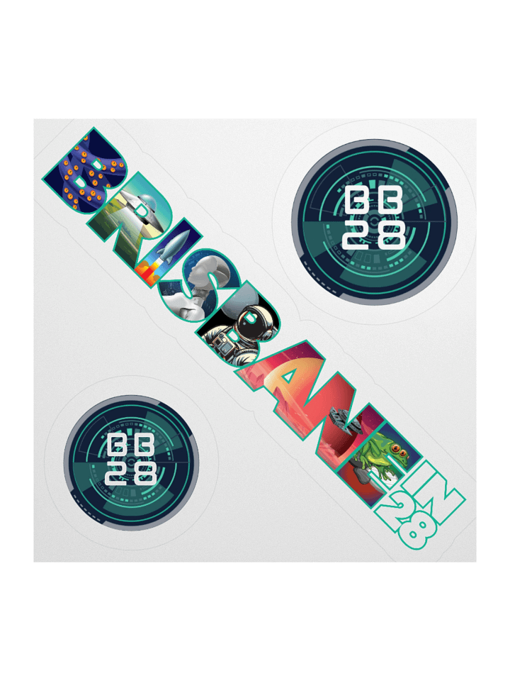 BrisbaneIn28 - Bid Sticker Set (Seattle) product image (1)