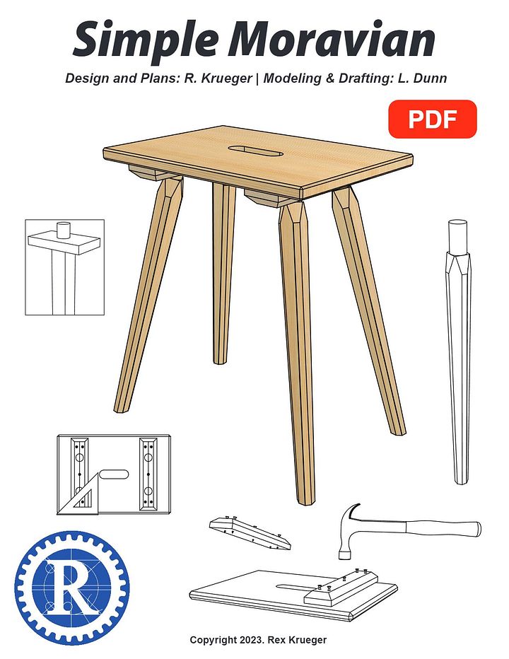 Simple Moravian Stool product image (1)