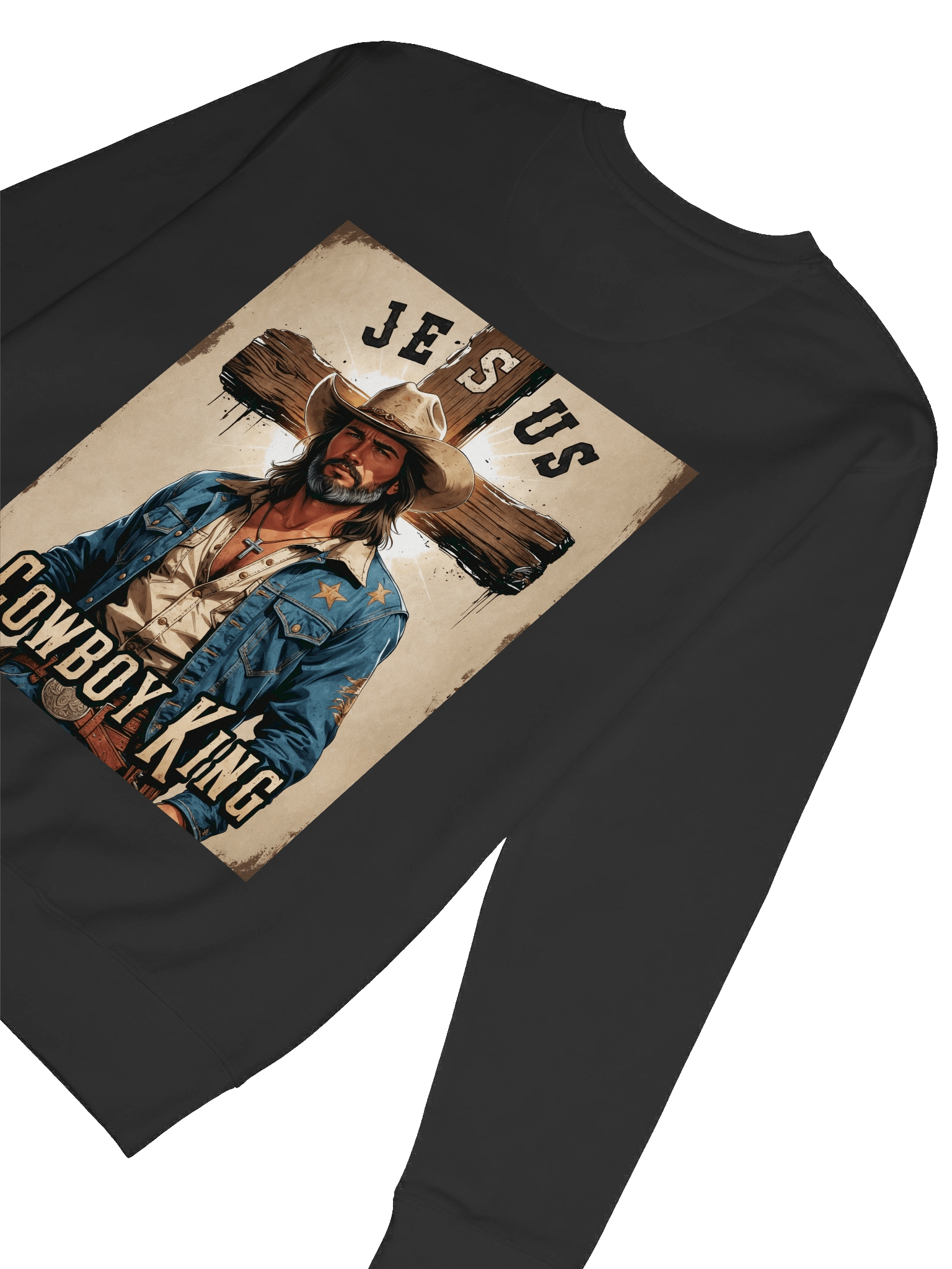 Jesus Cowboy King Sweatshirt product image (8)